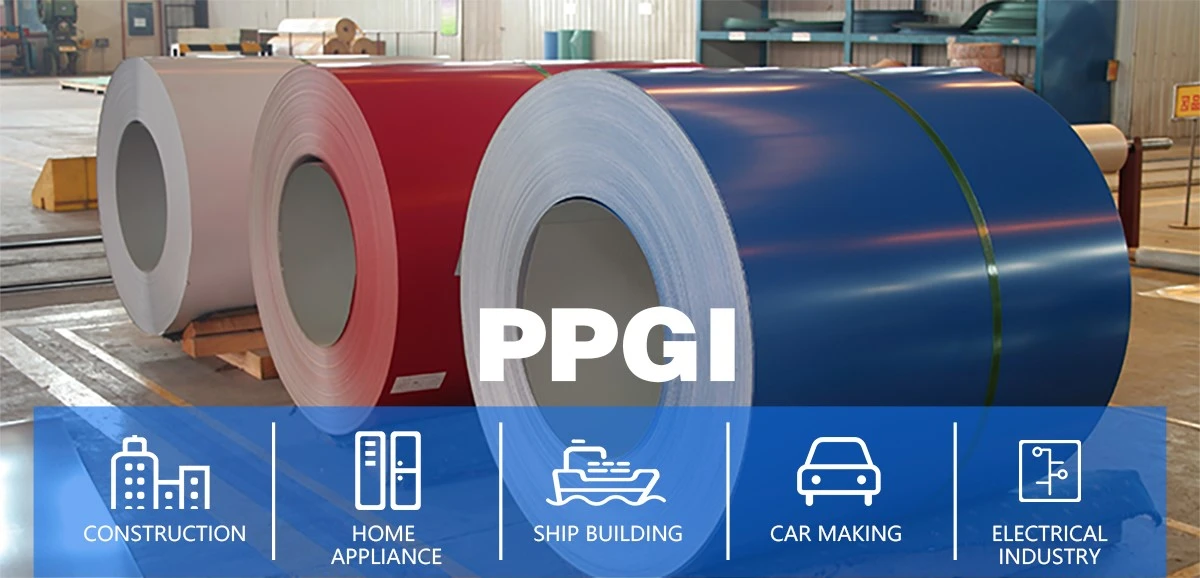 0.14-1.2mm Coil Galvanized Steel PPGI 0.14-1.2mm Coil Galvanized Steel PPGI